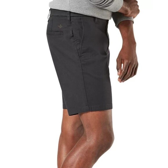 Dockers Men's Shorts Straight-Leg Supreme Flex Stretch Black Big &Tall 48 - Picture 3 of 9